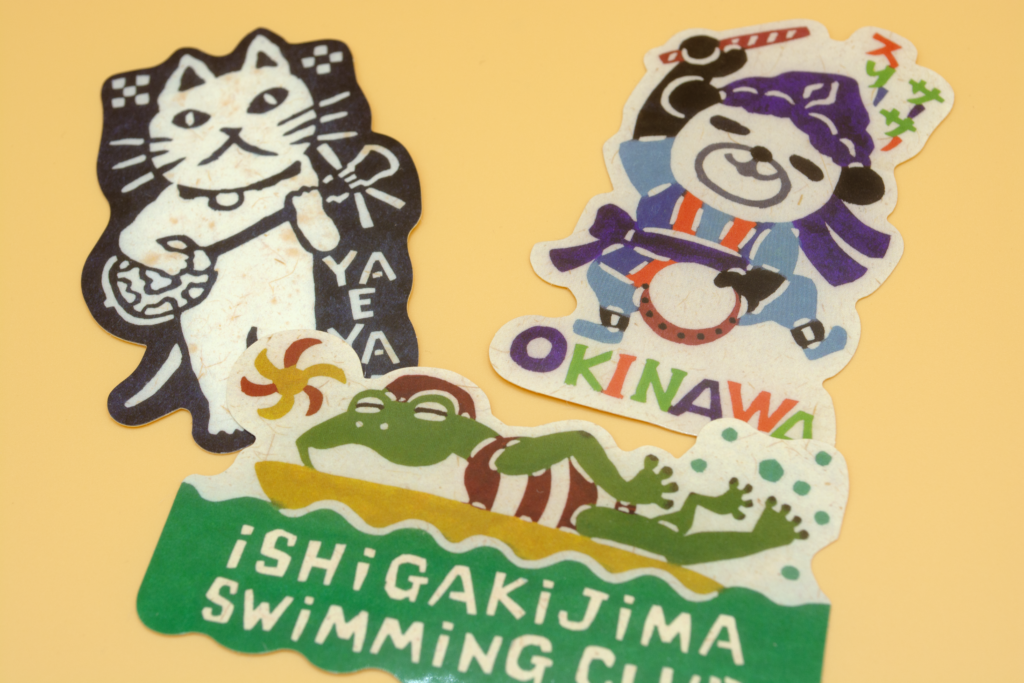 「水に強い！」キャラクターステッカー