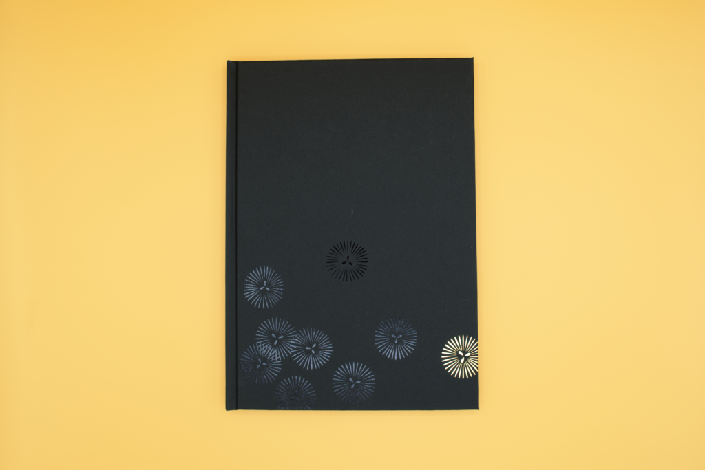 black paper × black foil stamping　箔守-FS
